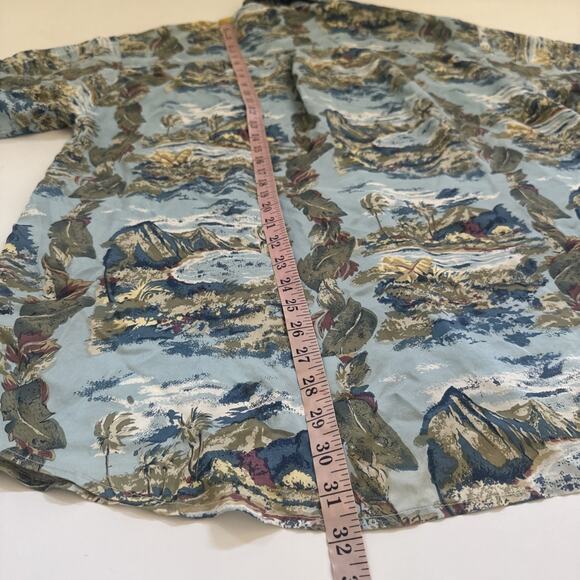 Hilo Hattie SILK Hawaiian Shirt Men's Large Button Up - Picture 8 of 10
